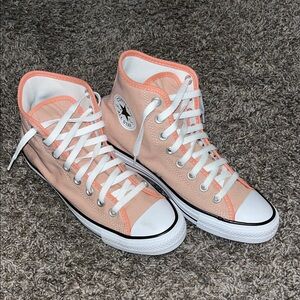 Converse Women's High-Top Sneakers - Peach